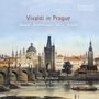 „Vivaldi in Prague“, darunter Komponistennamen, Künstlerin und Ensemble. Illustration einer historischen Stadtansicht., CD