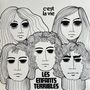 Text: "c'est la vie, LES ENFANTS TERRIBLES". Illustration von fünf stilisierten Gesichtern mit großen Augen und dicken Lippen., LP
