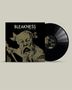 „BLEAKNESS: BLURRED VISIONS“ in Weiß, darunter Illustration eines alten Mannes mit Stock. Vinyl-Schallplatte daneben., LP