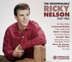 Der Text listet Songs von Ricky Nelson 1957-1962. Ein Mann in rotem Hemd lehnt entspannt an einem Holzzaun., 2 CDs
