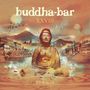 "Buddha-Bar XXVIII by Ravin" in verspielten Buchstaben. Buddha-Statue, Stadtansicht, Berge, Luftballon und Vögel im Hintergrund., 2 LPs
