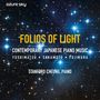 "FOLIOS OF LIGHT", zeitgenössische japanische Klaviermusik von Yoshimatsu, Sakamoto, Fujikura. Hintergrund: Sternenhimmel., CD
