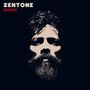 Oben links steht "ZENTONE" in Weiß und "MESSENGER" in Rot. Darunter ein Gesicht im Schattenstil., LP