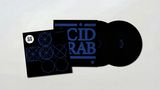 Text: "ACID ARAB," "RESONANCE," "CID RAB." Zwei Schallplatten und geometrische Muster., 2 LPs