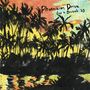 Text: "Phoenician Drive Live in Brussels '23." Silhouetten von Palmen vor einem farbenfrohen Sonnenuntergang, reflektiert im Wasser., LP
