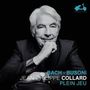 Text: "BACH - BUSONI JEAN-PHILIPPE COLLARD PLEIN JEU". Schwarz-weißes Porträt eines älteren Mannes, nachdenklich posierend.