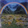 Keine sichtbaren Texte. Eine farbenfrohe Illustration zeigt einen Regenbogen über einer hügeligen Landschaft., 2 LPs