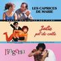 Oben der Text: "LES CAPRICES DE MARIE". Unten Szenen aus Filmen mit nostalgischem Design auf buntem Hintergrund., CD