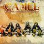 "Camel, Electric Ladyland Studios 1974." Vier Männer sitzen entspannt nebeneinander, Füße nach vorn gestreckt. Vintage-Stil., CD