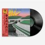 Ein Schallplattencover zeigt ein futuristisches Design mit einem Panzer auf einer Autobahn und Sonnenstrahlen. Text: "LAIBACH" und "DIE KANONE". Japanische Schriftzeichen auf der roten Banderole links., Single 12"