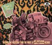 Texte: "That'll Flat... Git It! Vol. 55", "Rockabilly & Rock'n'Roll from the Vaults of Fortune Records".  
Muster: Leopardenmuster.  
Bild: Zwei Männer auf einem Motorrad vor einem Lkw.  
Logo: Bear Family oben rechts.