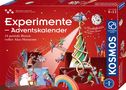"Experimente – Adventskalender, 24 geniale Boxen voller Aha-Momente, das Verblüffendste aus Chemie, Biologie und Physik."  

Illustration mit Figuren, die Experimente und festliche Aktivitäten darstellen.