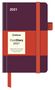 : Bordeaux/Coral 2021 - Diary - Buchkalender - Taschenkalender - 9x14, KAL