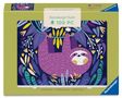 Minipuzzle 100 Teile - Lächelndes lila Faultier, Spiele, Spiele