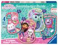 Ravensburger Kinderpuzzle 03170 - Es ist Zeit für Gabby! - 4 konturgeformte Puzzles mit 10, 12, 14 und 16 großen, stabilen Puzzleteilen, für kleine Fans der Serie "Gabby's Dollhouse" ab 3 Jahren, Spiele