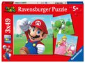 : Ravensburger Kinderpuzzle 05186 - Super Mario - 3x49 Teile Puzzle für Kinder ab 5 Jahren, SPL