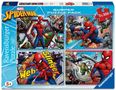 Ravensburger Kinderpuzzle 06914 - Rettung in der Not - 4x 100 Teile Puzzle in einer Box, für Puzzle-Freunde und Fans von Spiderman ab 5 Jahren, Spiele