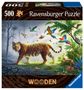 Ravensburger Puzzle 17514 - Tiger im Dschungel - 500 Teile Holzpuzzle mit stabilen, individuellen Puzzleteilen und kleinen Holzfiguren (Whimsies), für Kinder und Erwachsene ab 14 Jahren, Spiele, Spiele