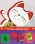 "Volume 3 - Limited Edition - Mit den Episoden 9-12." Illustration einer winkenden Katze mit rotem Hintergrund., DVD