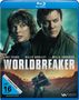 Text: Luke Evans, Billie Boulet, Milla Jovovich, Worldbreaker, FSK 16, Vorab-Cover, Wendecover, Vuelta Germany.  
Drei Personen., Blu-ray Disc