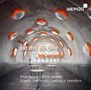 "out into the open" und "trio accanto" sind zentrale Texte. Grauer Tunnel mit runden Tischen und orange beleuchteten Öffnungen., CD