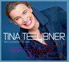 TINA TEUBNER, BEN SUIJKERBUYK KLAVIER, OHNE DICH WAR ES IMMER... SO SCHÖN. Lachende Frau vor blauem Hintergrund., 2 CDs