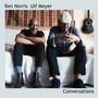 Oben steht "Ken Norris Ulf Meyer", unten "Conversations". Zwei lachende Männer sitzen auf einem Sofa., CD