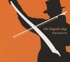 "Die Singende Säge" und "Ralph Stövesandt". Silhouette einer Person in schwarzem Anzug mit Hut, hält eine Säge., CD