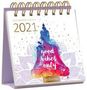 : Miniwochenkalender 365 Tage Gelassenheit 2021 - kleiner Aufstellkalender mit Wochenkalendarium, KAL