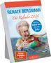 RENATE BERGMANN Der Kalender 2026. Mit der Online-Omi durchs Jahr. Eine ältere Frau im Wasser mit Schwimmnudel.