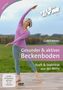 „Tele-Gym 57“, „Gabi Fastner“, „Gesunder & aktiver Beckenboden“, Frau in Sportkleidung macht Dehnübung im Freien., DVD