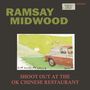 RAMSAY MIDWOOD. "SHOOT OUT AT THE OK CHINESE RESTAURANT". Illustration eines alten Trucks vor grünem Hintergrund., LP