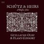 Schrift: "SCHÜTZ & HEIRS", "A Bassus solus", "Guillaume Olry & Flam’s Consort". Florales, dekoratives Muster., CD