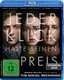 Text: "JEDER KLICK HATTE SEINEN PREIS", "VORLÄUFIGES COVER". Drei ernste Gesichter, blaues Blu-ray-Logo oben., Blu-ray Disc