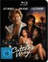 "Cutter's Way - Keine Gnade." Darunter Personen: Einer hält eine Pistole, eine Frau im Kleid, ein Mann mit Augenklappe., Blu-ray Disc