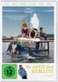 „Ein Film, der die humorvollen und absurden Momente des Lebens feiert.” Leute sitzen auf einem im Wasser versunkenen Auto., DVD