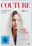 "COUTURE", "ANGELINA JOLIE", "Angelina Jolie ist brillant", Porträt einer nachdenklichen Frau hinter zerrissenem Papier., DVD