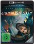 Text: "4K ULTRA HD", "Blu-ray", "Ryan Gosling", "Der Astronaut", FSK 12. Ein Mann in einem Raumanzug schwebt schwerelos.