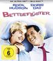 Oben steht "ROCK HUDSON" und "DORIS DAY", darunter "BETTGEFLÜSTER". Zwei Personen liegen lächelnd im Bett. FSK 6 Symbol., Ultra HD Blu-ray