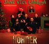 „JANZ VILL LAMETTA“ und „DAS WEIHNACHTSKONZERT“ in festlicher Szene mit Band und Weihnachtsbaum. Text: „HÖHNER“., CD