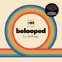 Weiße Fläche mit einem Regenbogen-Design, zentral: "belooped by De-Phazz", Logo und Text über Jazzklassiker., LP