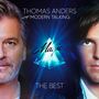 "THOMAS ANDERS sings MODERN TALKING, Magic, THE BEST." Zwei Männergesichter, blaues Licht, glitzernde Pyramide., 2 LPs