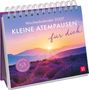 Wochenkalender 2027 "KLEINE ATEMPAUSEN für dich". Sonnenaufgang über lila Blumenfeld. 53 inspirierende Texte.