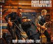 "Chris Kramer & Beatbox 'n' Blues – Way Down South - Live". Illustration einer Band bei einem Live-Auftritt auf der Bühne., CD