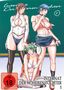 "Internat der Höheren Töchter 1", FSK ab 18. Drei Manga-Figuren in knapper Kleidung vor einer Tafel., DVD