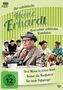 Grüner Hintergrund mit "Der schelmische Heinz Erhardt". Drei Filmaufnahmen und Altersfreigabe ab 12 Jahren., 3 DVDs