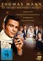 Oben steht "Thomas Mann: Die großen Romanverfilmungen". Ein Mann hält eine Zigarette, daneben elegant gekleidete Personen., 4 DVDs