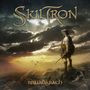 "Skiltron" oben, "Bruadarach" unten. Ein kilttragender Krieger mit Schwert blickt in eine dramatische Landschaft., CD
