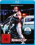 „DIRECTOR'S CUT“, „2-DISC EDITION“, „ROBOCOP“, „FSK ab 18“. Ein Roboter-Polizist vor einem Polizeiauto.