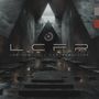 „LCFR Legions Call For Rebellion“; futuristische, düstere Halle mit Lichtstrahl durch dreieckige Öffnung im Dach., CD